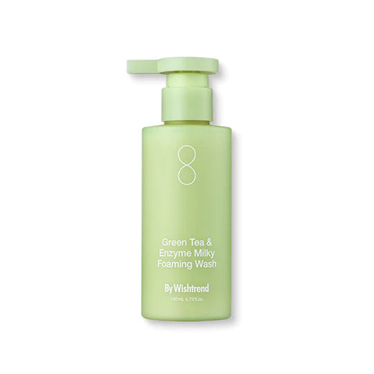 [By Wishtrend] Green Tea & Enzyme Milky Foaming Wash 140ml