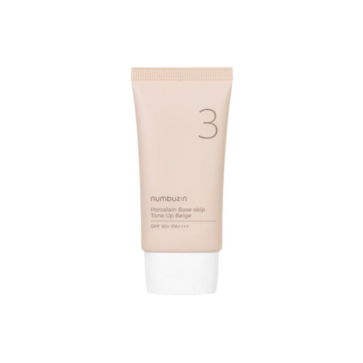 numbuzin No.3 Porcelain Base-skip Tone Up Beige SPF50+ PA++++ 50ml