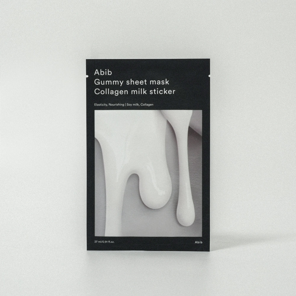 Abib Gummy kağıt maske Kolajen süt sticker 27ml