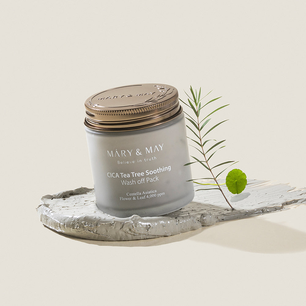 [MARY & MAY] Vegan CICA TeaTree Soothing Wash off Pack 125g