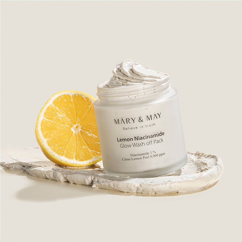 [MARY & MAY] Vegan Lemon Niacinamide Glow Wash off Pack 125g