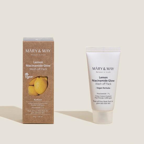 [MARY & MAY] Vegan Lemon Niacinamide Glow Wash off Pack 30g