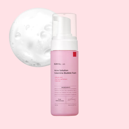 محلول حب الشباب من EUNYUL Lab Calamine Bubble Foam سعة 150 مل