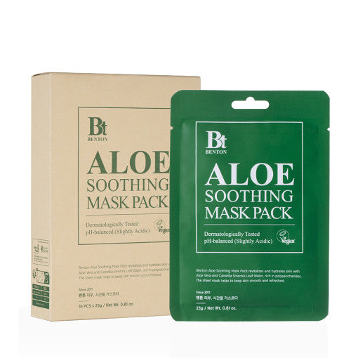 Benton Aloe Yatıştırıcı Kağıt Maske 23g X 10ea