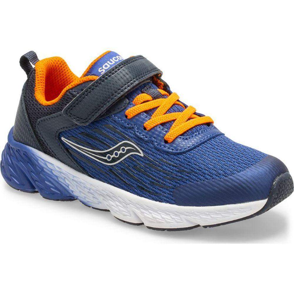 Saucony Little Boys Wind A/C Velcro Sneaker Navy