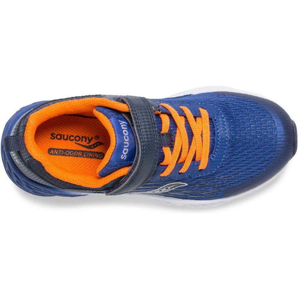 Saucony Little Boys Wind A/C Velcro Sneaker Navy