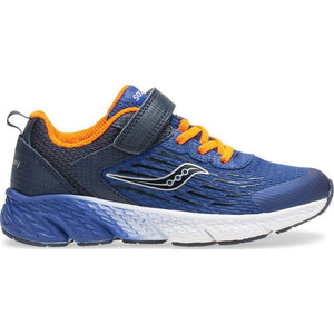 Saucony Little Boys Wind A/C Velcro Sneaker Navy