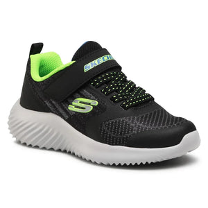 Skechers Little Boys Power Sonic - Anorzo Velcro Blue / Lime