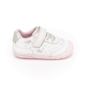 Stride Rite Infant Girls SM Adalyn Sneaker Velcro White / Silver