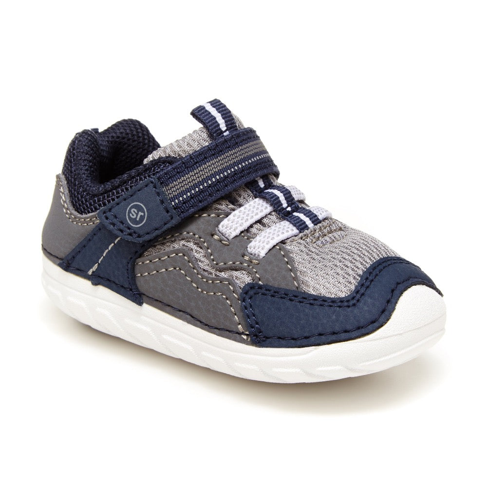 Stride Rite Infant Boys SM Kylo Sneaker Velcro Navy / Gray