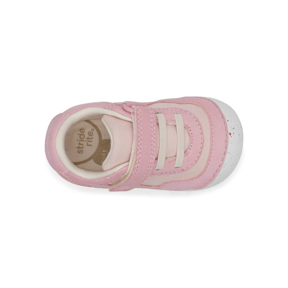 Stride Rite Infant Girls SM Sprout Velcro Sneaker Pink