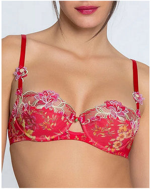 Balconette Bra Foret Rubis (Beautiful ruby red)