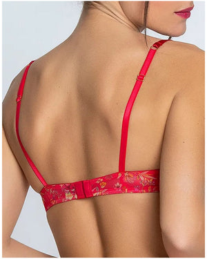 Balconette Bra Foret Rubis (Beautiful ruby red)