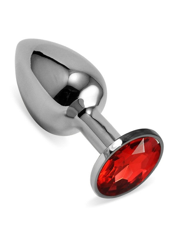 Steel Jeweled Steel Anal Plug Large Size