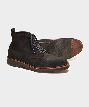 Todd Snyder x Alden Plain Toe Boot in Reverse Earth Chamois