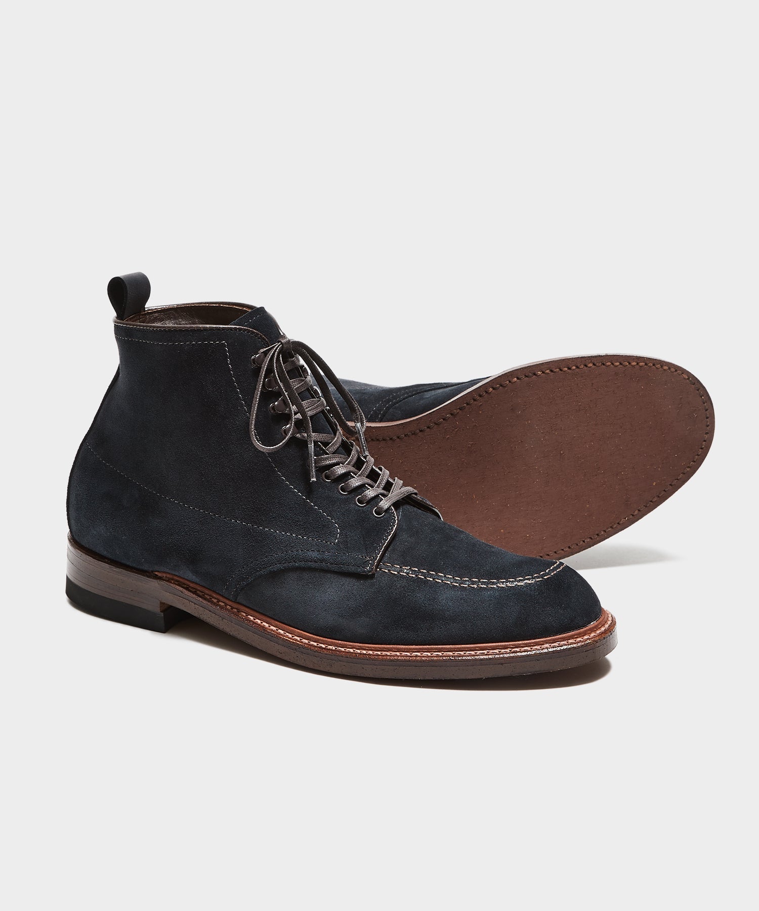 Todd Snyder x Alden Indy Boot in Navy Suede