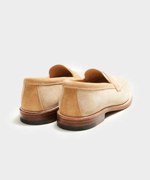 Todd Snyder x Alden Two-Tone Penny Loafer in Milkshake