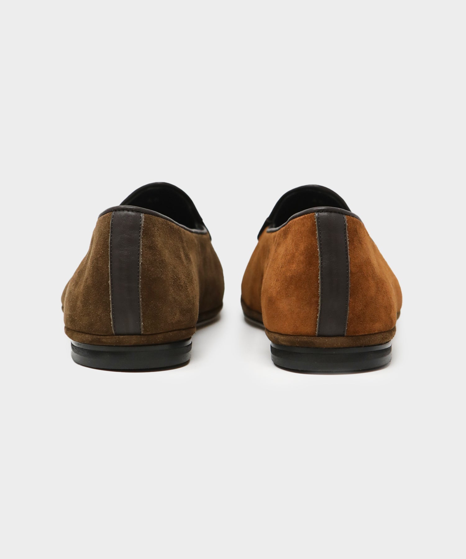 Todd Snyder x Rubinacci Belgian Loafer Colorblock Suede Brown