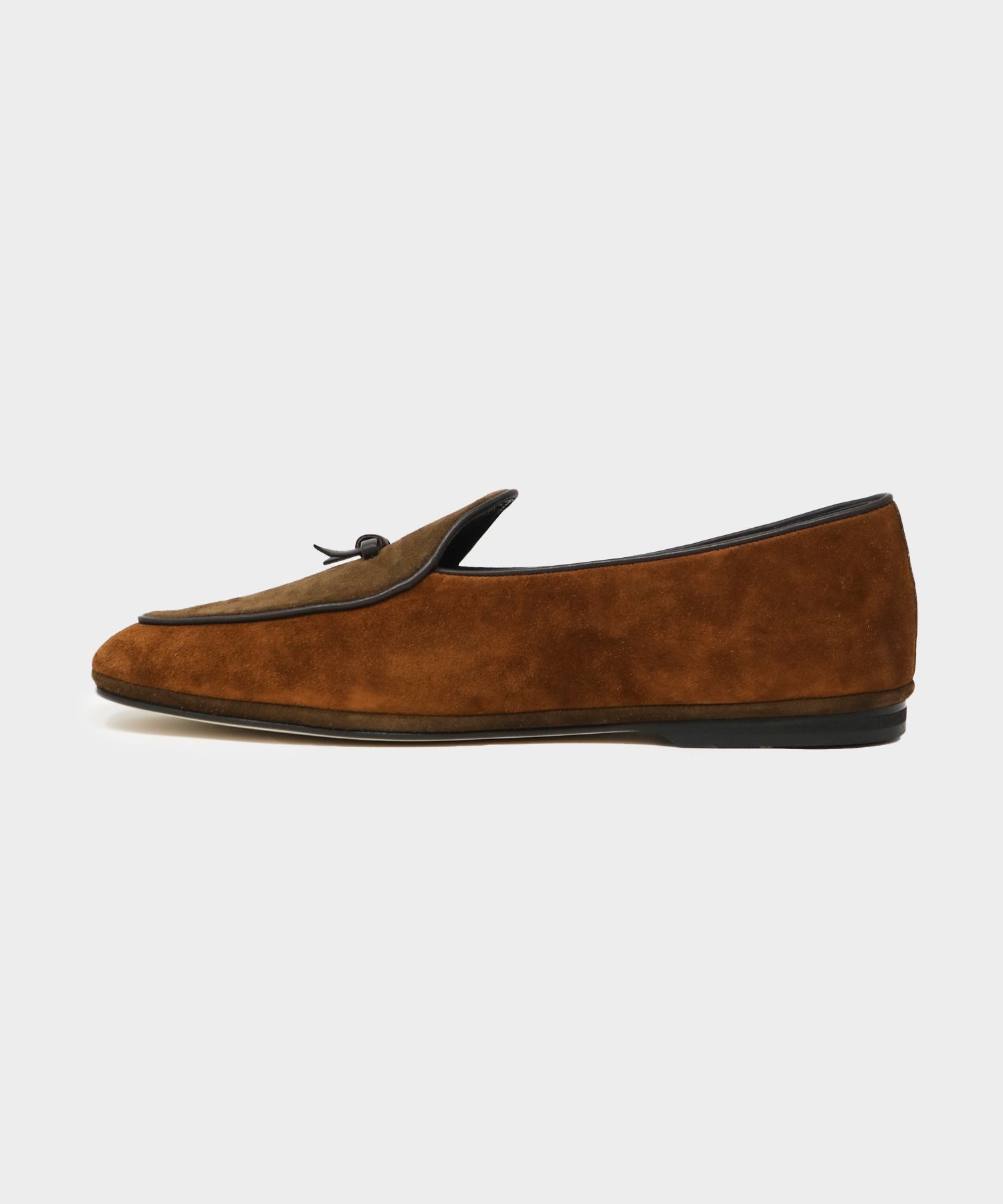 Todd Snyder x Rubinacci Belgian Loafer Colorblock Suede Brown