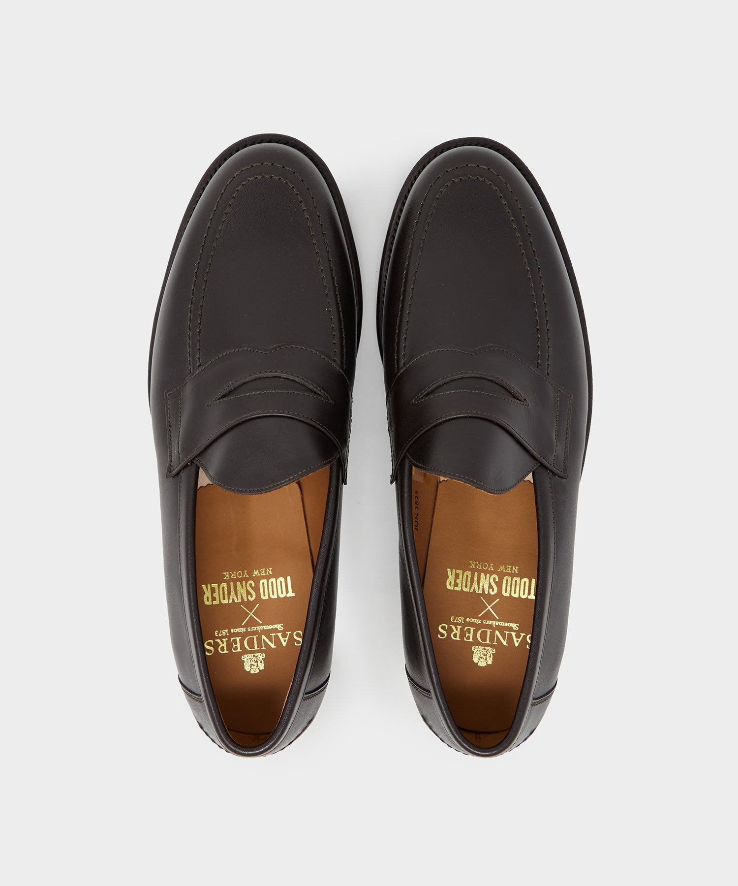 Todd Snyder x Sanders Clive Loafer in Dark Brown Calf