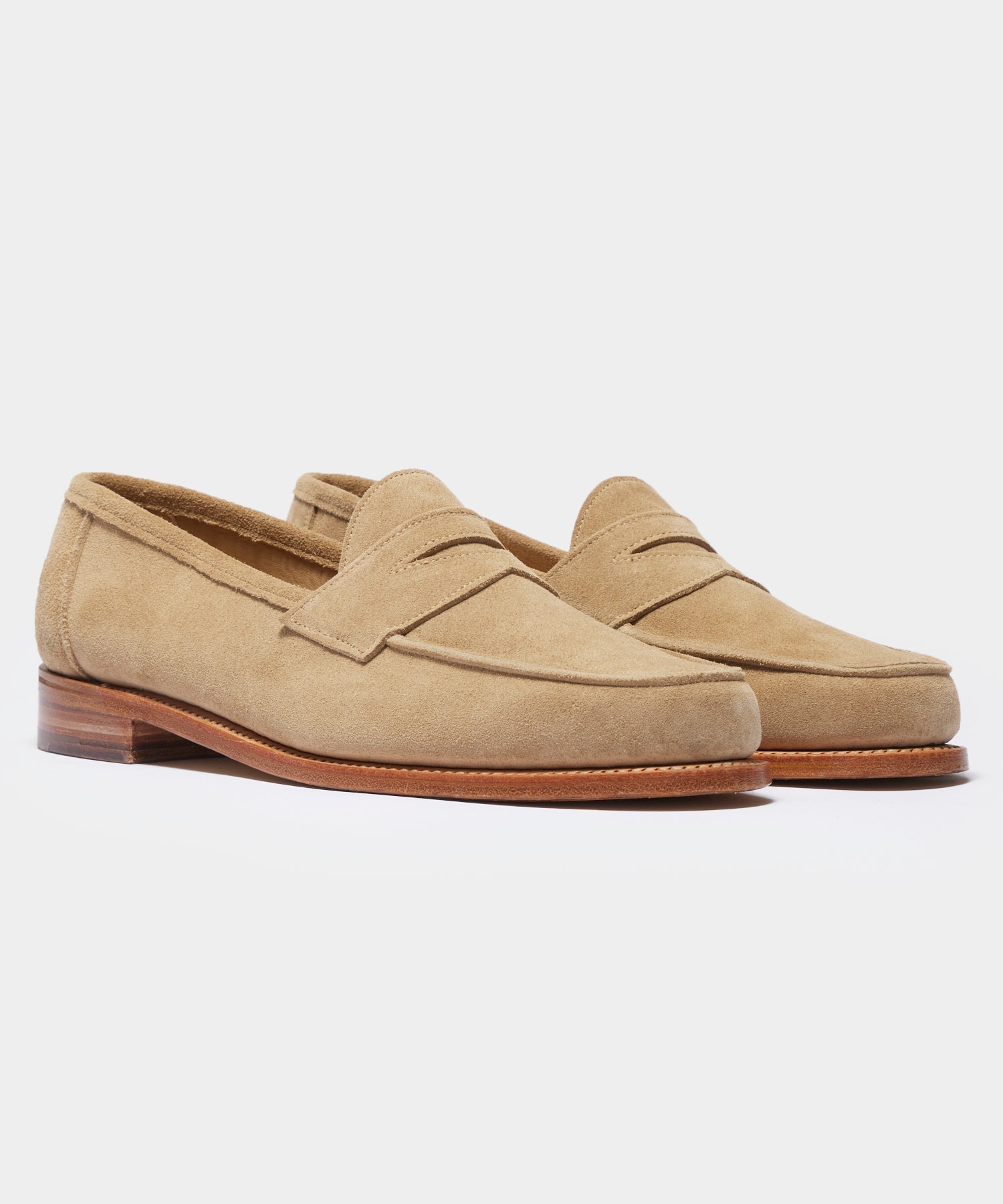 Todd Snyder x Sanders Edwin Loafer in Milkshake Suede