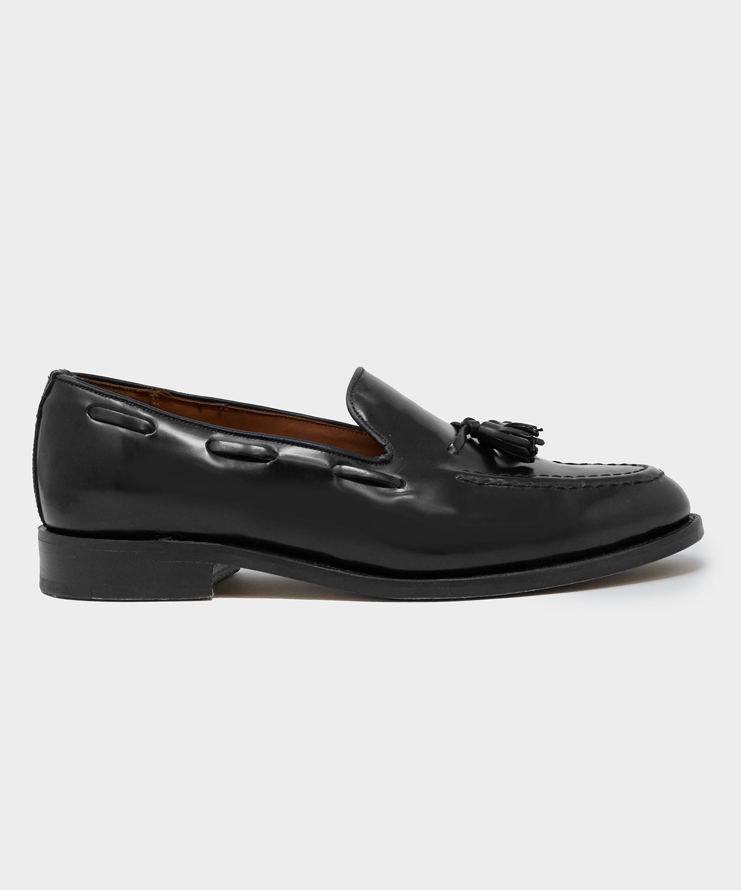 Todd Snyder x Sanders Tassel Loafer Black Leather