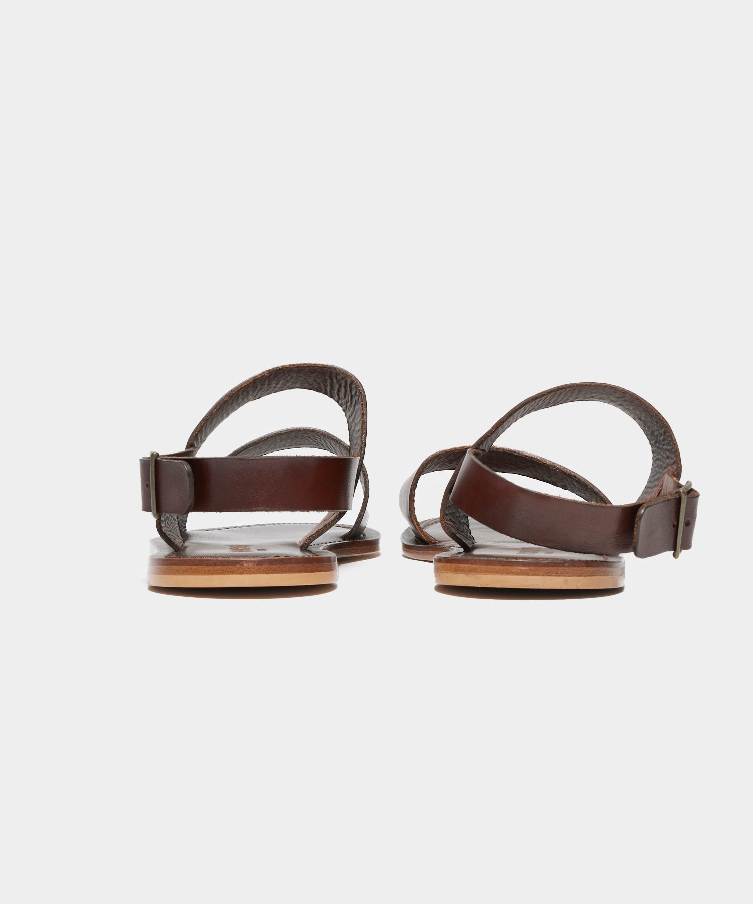 Tuscan Leather Double Strap Sandal in Brown