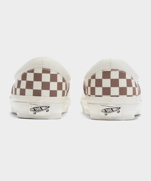 Vans Slip On Re-Issue 98 Coffee & White Check