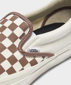 Vans Slip On Re-Issue 98 Coffee & White Check