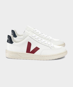 Veja V-12 Vegan Leather in Marsala Nautico