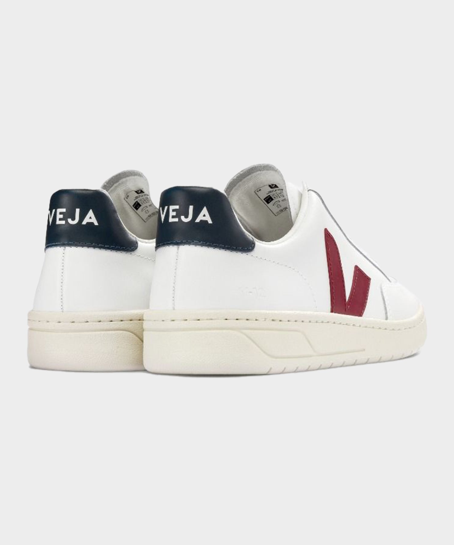 Veja V-12 Vegan Leather in Marsala Nautico