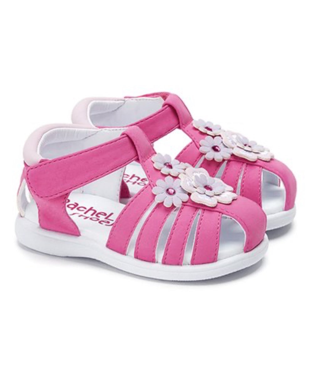 Valencia Imports (Rachel Shoes) Toddler Girls Mimi w/ Velcro Strap Fuchsia Nubuck